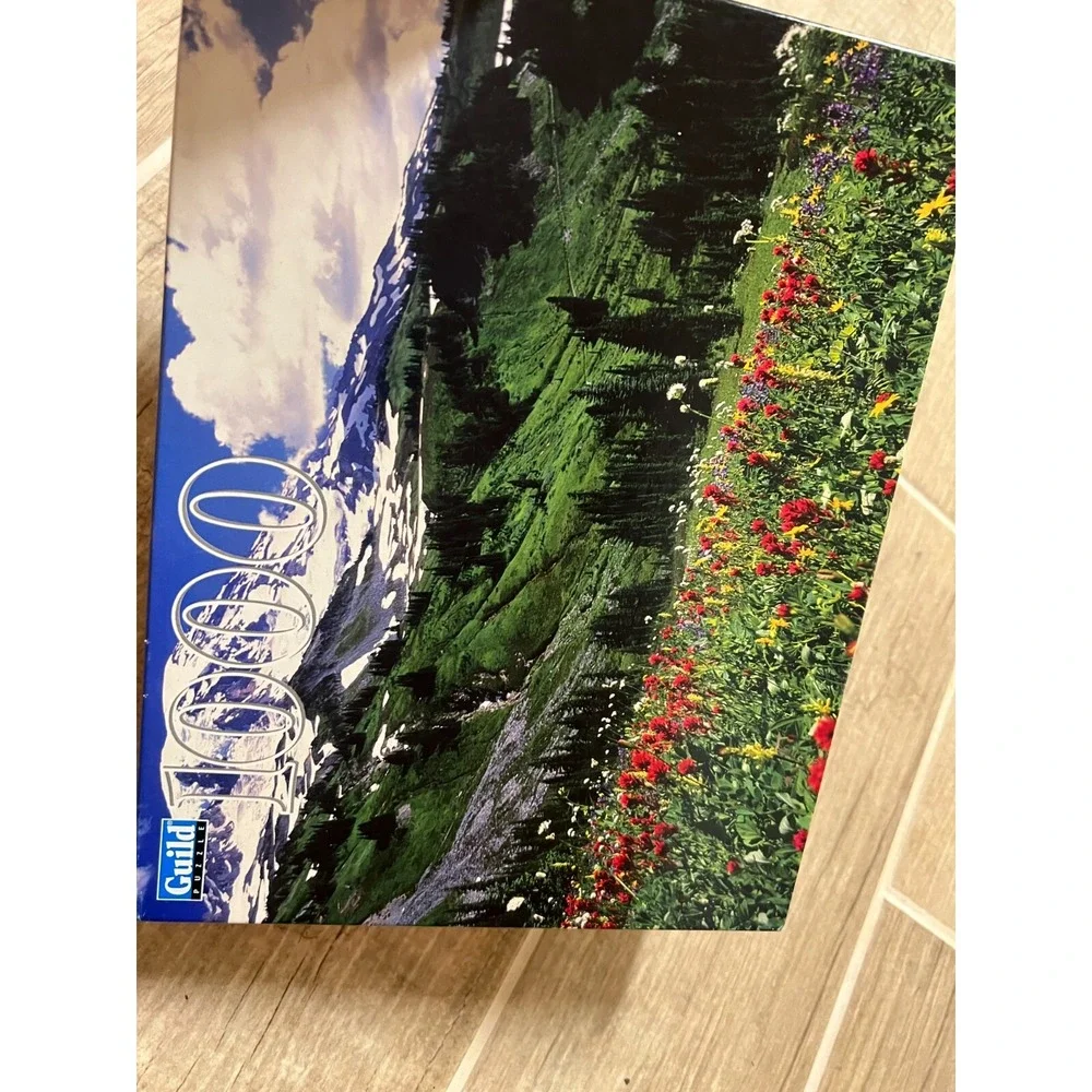 1000 Piece Jigsaw Puzzle New Guild Mt. Rainier National Park Washington Hasbro